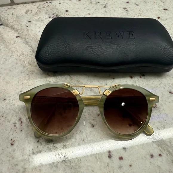 KREWE Olive Sunglasses with Brown Lenses - Picture 2 of 4